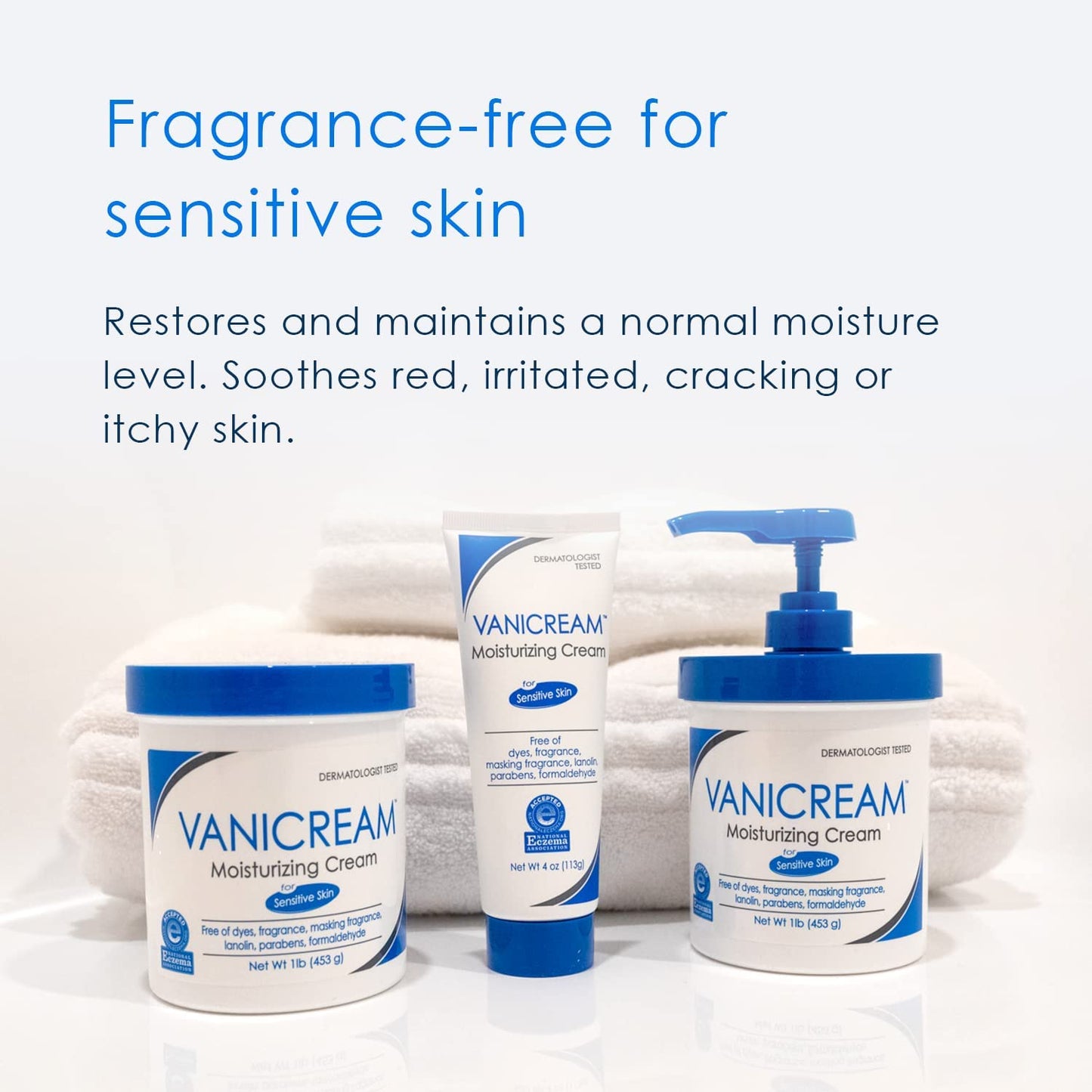 Vanicream Moisturizing Skin Cream 16 Ounces and Pump Dispenser 16 fl oz Moisturizer for Sensitive Skin
