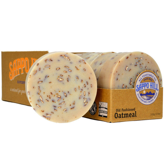 Sappo Hill Oatmeal Glycerine Soap - 3.5 oz - Case of 5