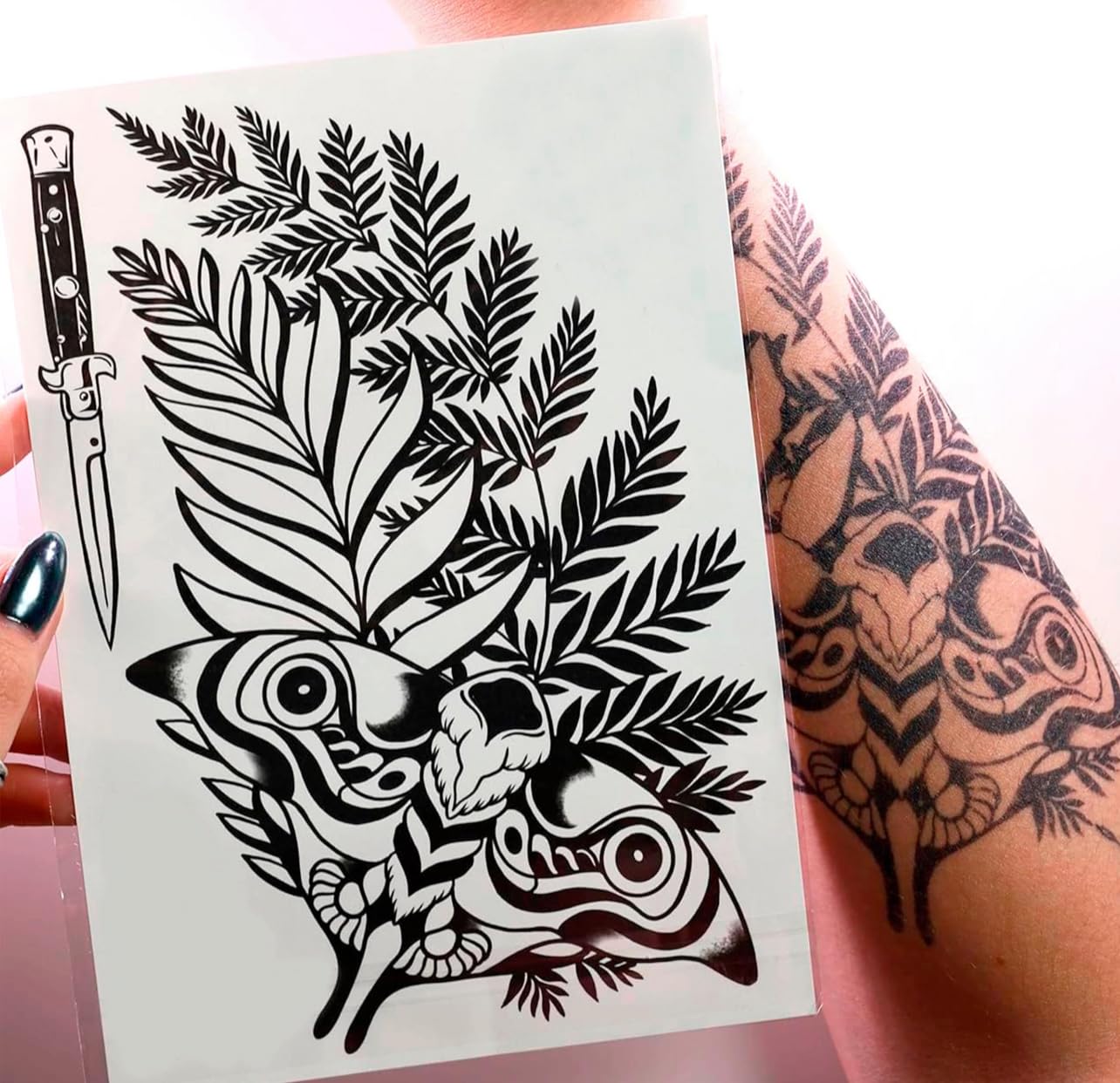 Ellie Long Lasting Tattoo | Cosplay Stickers for Body | Semi-Permanent Waterproof Fake Tattoos | Props Body Sticker Lasts 7-14 days