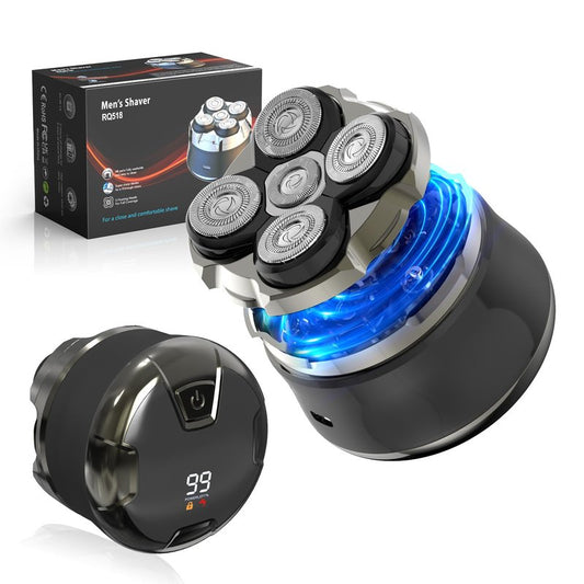 Head Shavers for Bald Men, 5D Magnetic Bald Head shavers Waterproof Mens Head Shaver for Wet/Dry Use, LED Display Electric Razor Type-C Charging, 360°Close Shave for Men