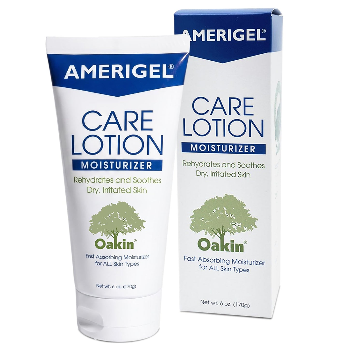 AMERIGEL Care Lotion – Hypoallergenic Moisturizer - Diabetic Skin Care - Rehydrates and Soothes Dry, Irritated Skin - 6 oz.