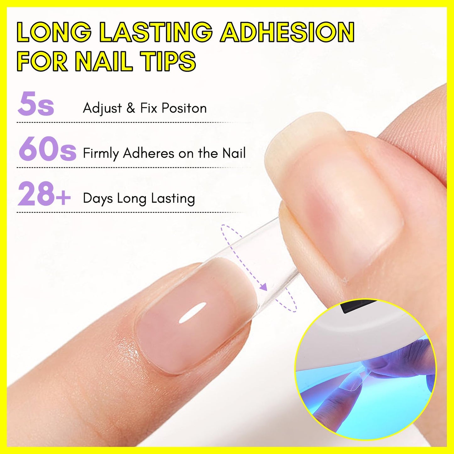 Makartt Gel Nail Glue: 3 in 1 Nail Glue for Acrylic Nails Extension Super Strong Adhesive Long Lasting Brush on Glues for Tips, Base Coat & Slip Solution, & Stick Rhinestone, Curing Needed, 15ml