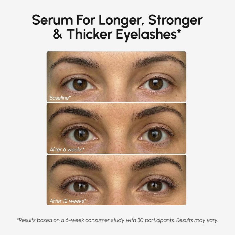 MAREE Lash Serum for Brows & Eyelashes - Eyelash Serum to Grow Lashes for Women - Multi Peptide Castor Oil Conditioner for Eye Lash Growth - Grow Eyebrows & Eyelashes - Sérum De Pestañas Crecimiento