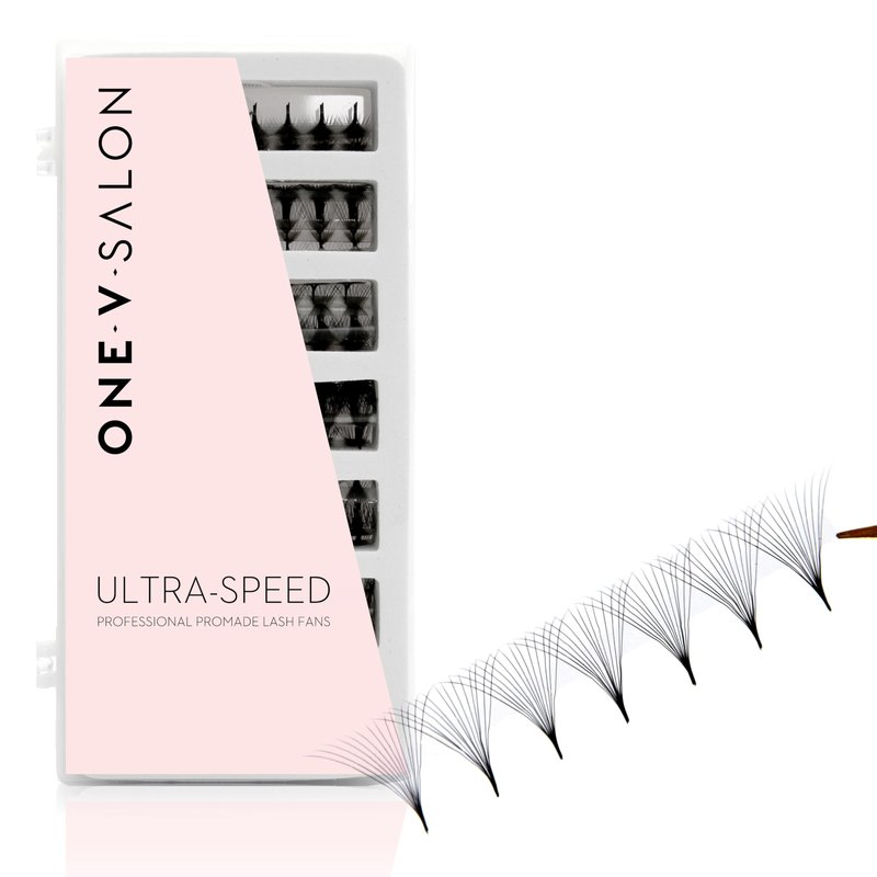 One V Salon Pro 14D Ultra-Speed Promade Fans,1000 Premade Extreme Mega Volume Lash Fans | C Curl | 0.05 | 9–15 mm Mixed Lengths | Thin Base, Fast Application Eyelash Extensions(Ultra 14D-0.05-C Curl)