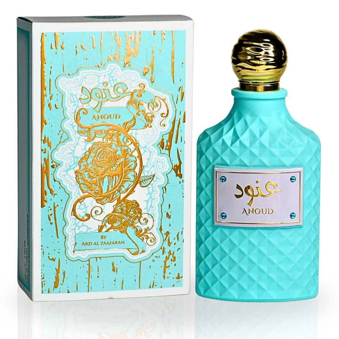 Ard Al Zaafaran Anoud Eau De Parfum for Women, 100ml (3.4oz) Luxury Arabian Perfume Spray, Long-Lasting Floral & Fresh Marine Fragrance, Exotic Scent with Premium Notes.