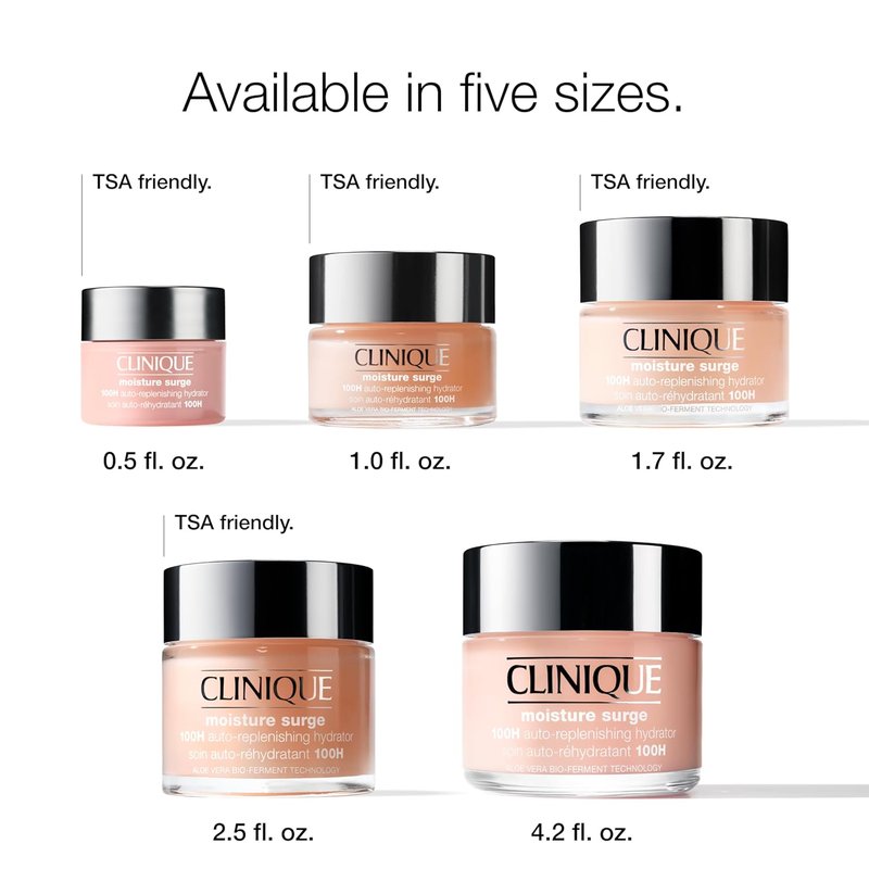 Clinique Moisture Surge 100H Hydrator - Oil-Free Face Moisturizer with Hyaluronic Acid & Vitamins | All Skin Types