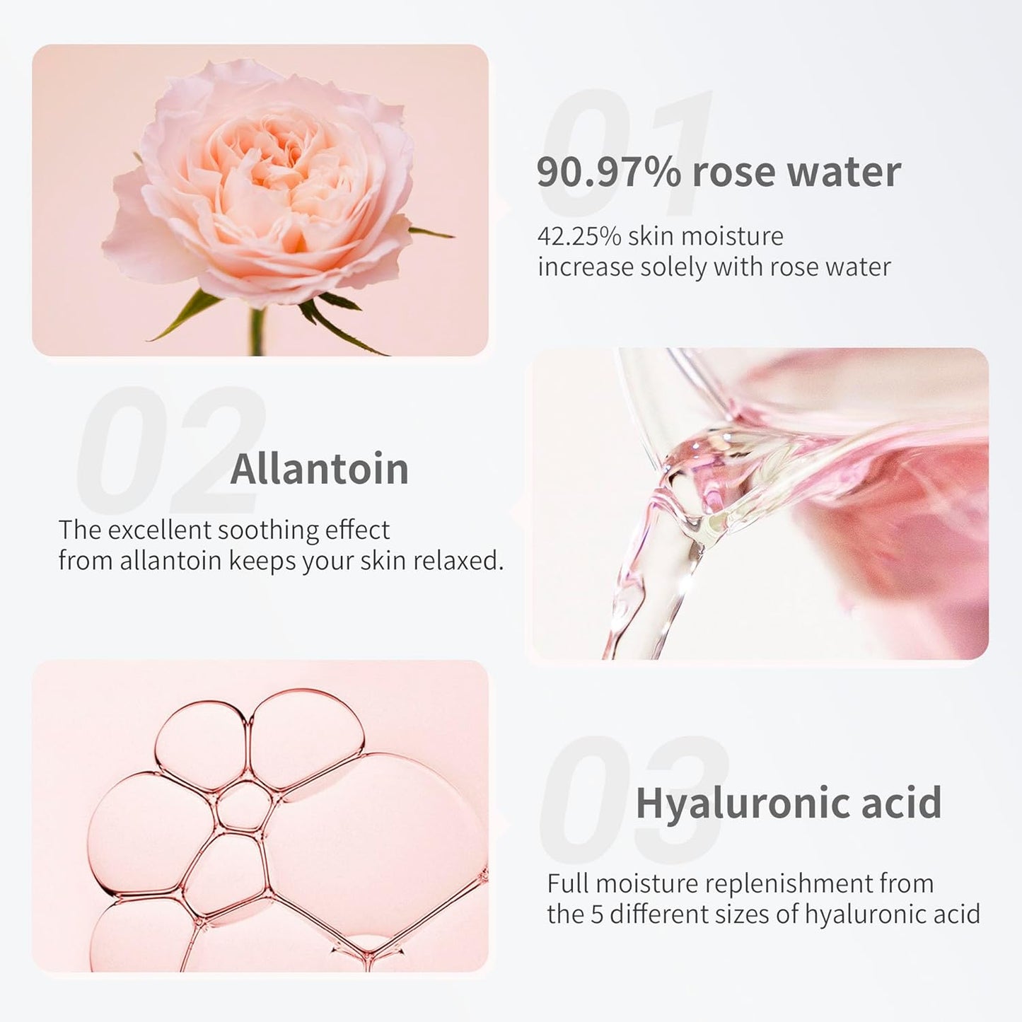 Mamonde Rose Water Toner - Organic, Alcohol-Free Hydrating Formula | 8.45 Fl Oz