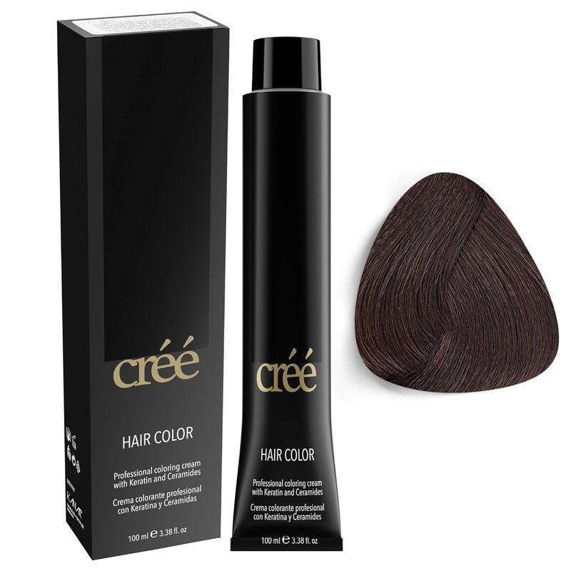 Cree Professional Chocolate Permanent Hair Color | Long-Lasting Gray Coverage, 100ml (3.4 fl. oz.)