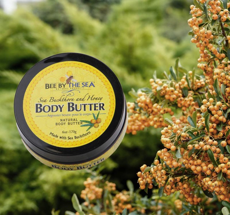 Honey & Sea Buckthorn Body Butter Cream - Nourishing Moisturizer for Dry Skin | 6 oz