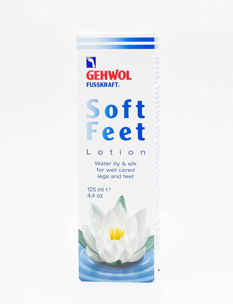 Gehwol Soft Feet Lotion - Water Lily Scent, 4.4 Ounce | Moisturizing Foot Care