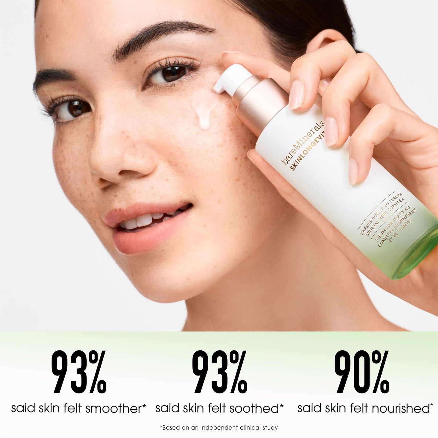 bareMinerals SKINLONGEVITY Barrier Boosting Serum, Hydrating Face Serum with Niacinamide, Strengthens Skin Barrier, Improves Texture, Suitable for All Skin Types, 30ml