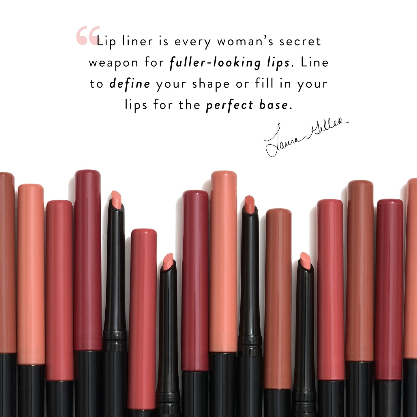 LAURA GELLER NEW YORK Love Your Lips Duo: Jelly Balm Moisturizing Tinted Lip Balm, Just Peachy + Modern Classic Long-Lasting Lip Liner, Ritzy Red