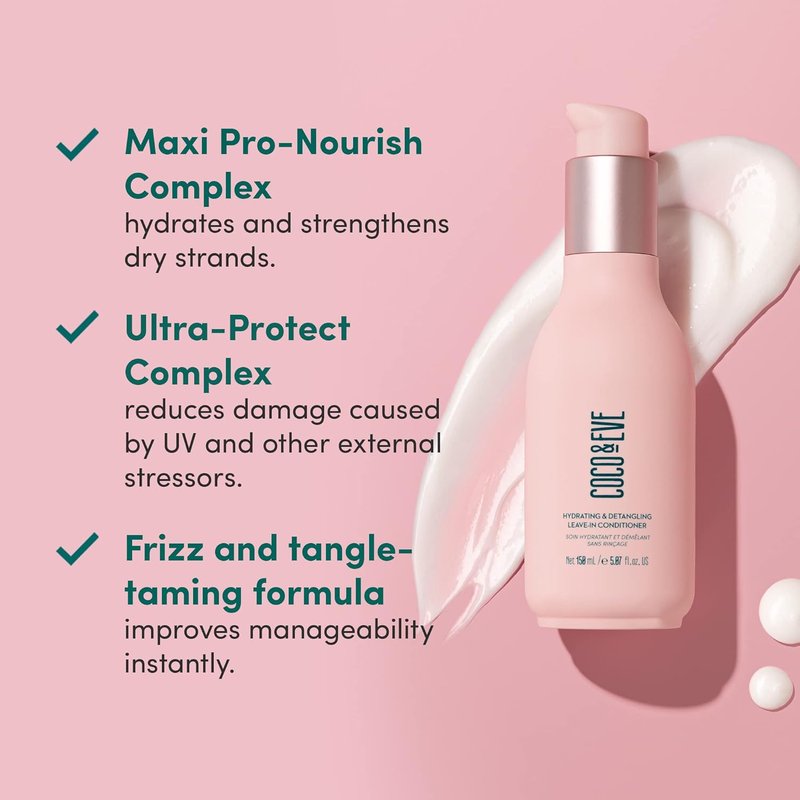 Coco & Eve Leave-In Conditioner - Hydrating Coconut & Avocado Oil Formula | 5.07 fl oz