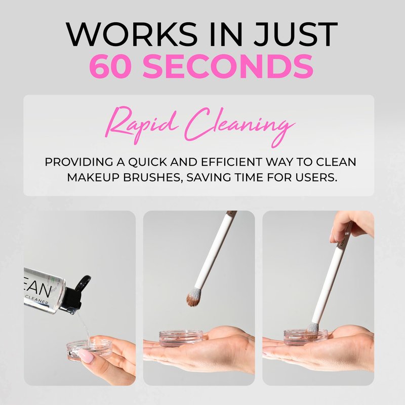 ISOCLEAN Makeup Brush Cleaner – Gentle Daily Use Solution, Reduces Product Buildup, Improves Application, Easy Clean Brush Cleaning Solution & Sponge Cleaner - Easy Pour with Dip Tray, 9 fl oz