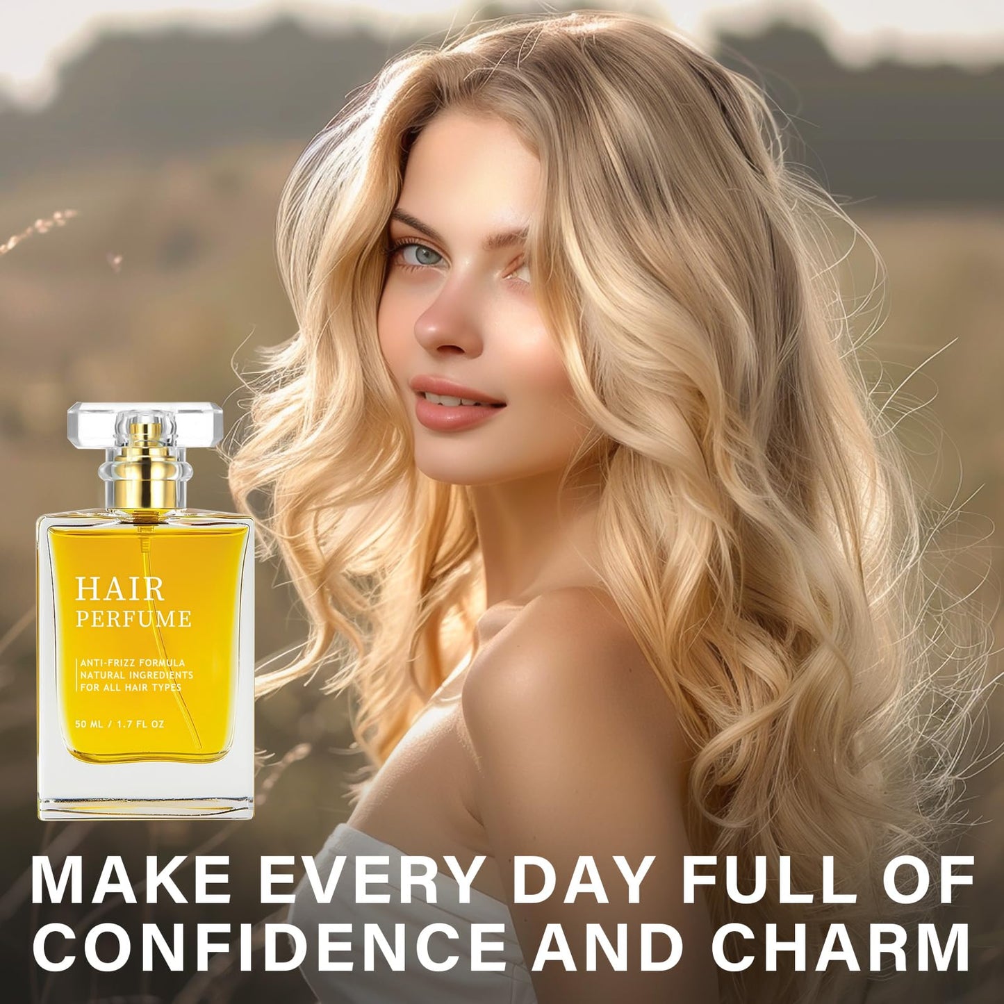 AETHEREVE Hair Perfume for Women, 50mL Long Lasting Pheromones Perfume for Women, Lightweight Fragrance Spray for Dry and Frizzy Hair Care