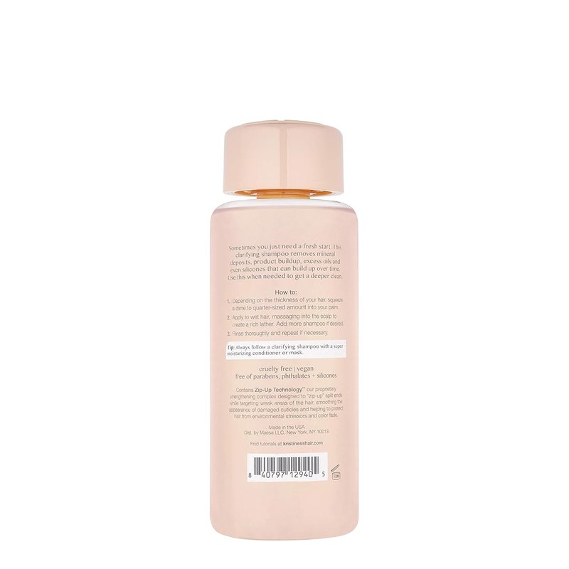 Kristin Ess Deep Clean Clarifying Shampoo - Detox Treatment for Oily Hair | Sulfate-Free, Vegan, Ideal for Thick, Curly Hair