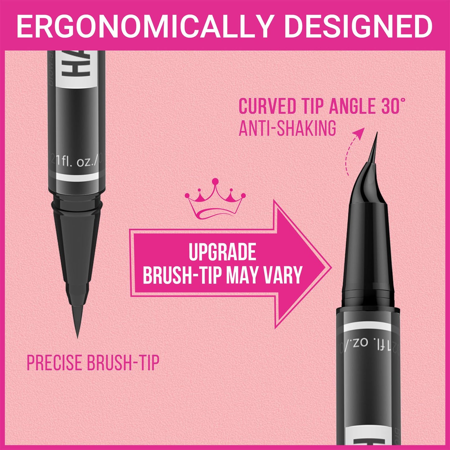 iMethod Eyebrow Pen - Eyebrow Pencil Dual-Ended Eye Brow Pencils for Women with 4-Fork-Tip & Precise Brush-Tip Create Natural Hair-Like Brows, Last All-Day