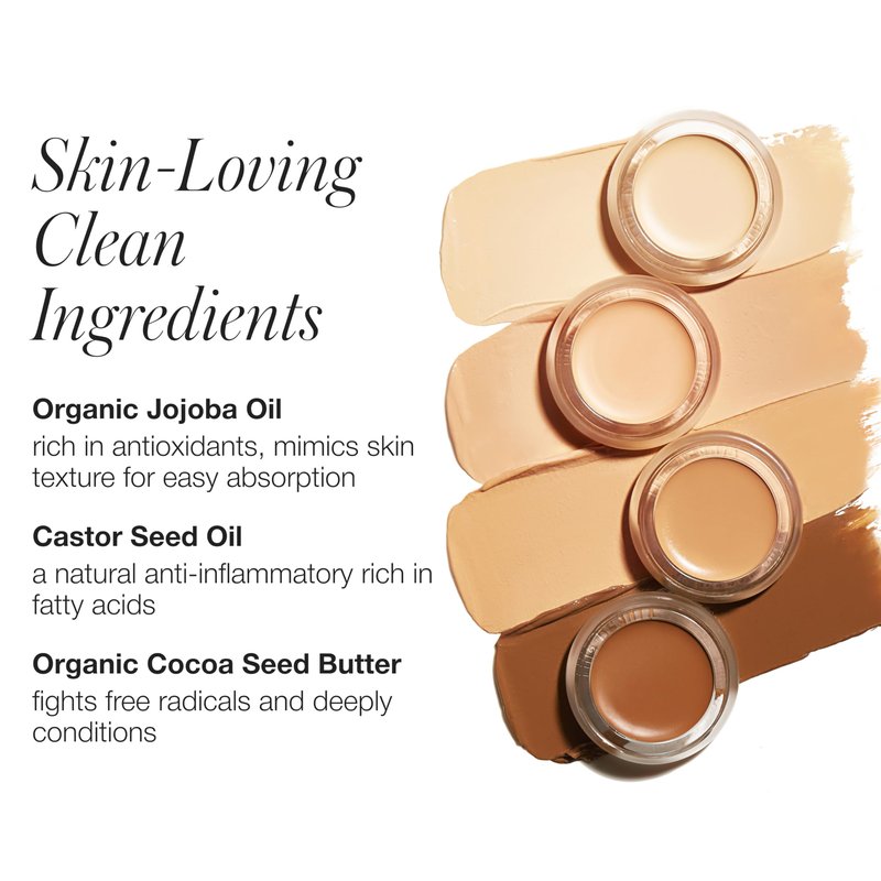 rms beauty UnCoverup Concealer Creamy Full-Coverage Hydrating Concealer for Dark Circles Blemishes Long-Lasting Natural Finish 6ml