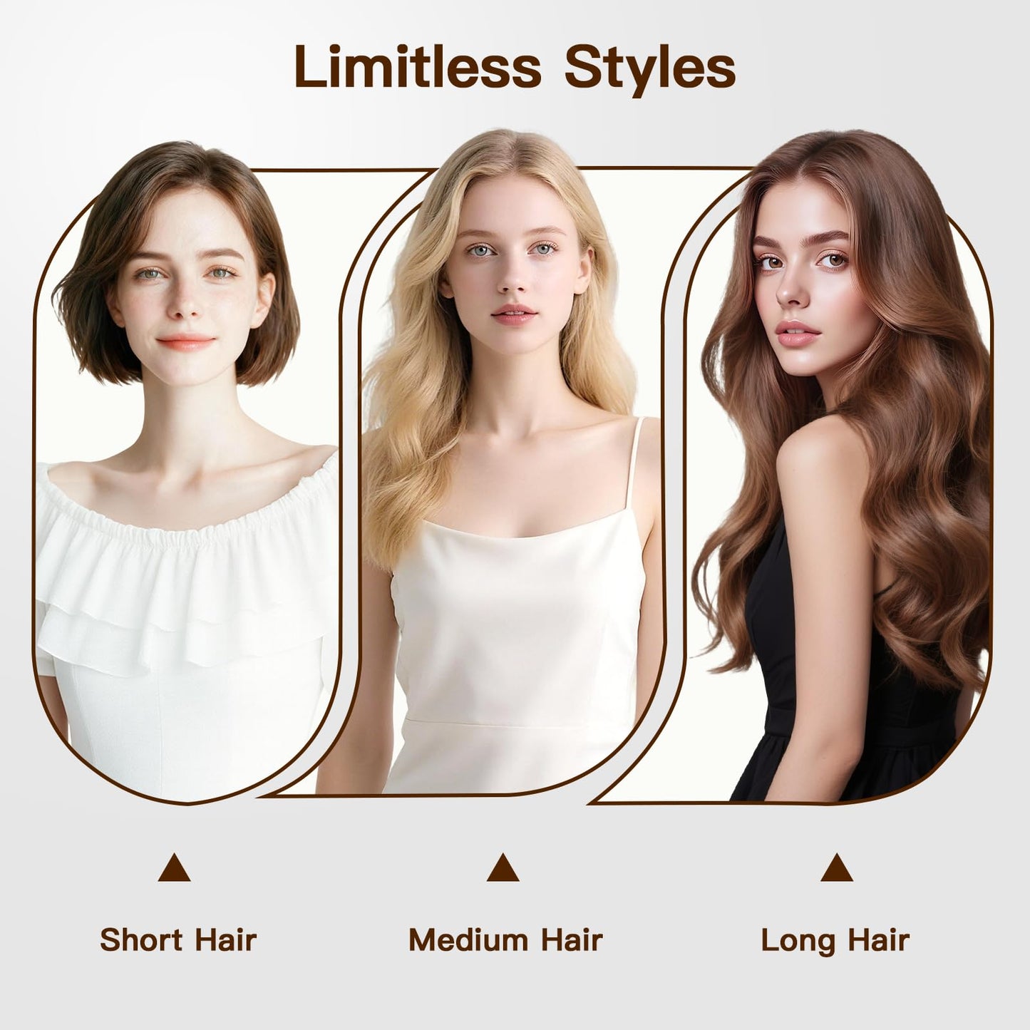 Hair Blow Dryer Brush, 3 in 1 Hair Brush for Fast Drying, Straightening and Curling, Creat Voluminous and Smooth Hair, Ceramic, Temperature Adjustable