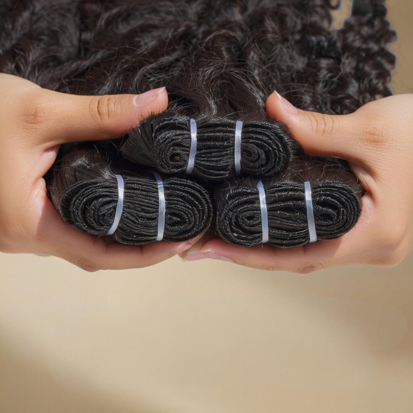 Burmese Curly Bundles Human Hair 18 Inch 12A 1 Curly Bundles Human Hair Weave with Spriral End 3c4a Quick Weave Real Human Hair Extensions For Black Women Natural Color