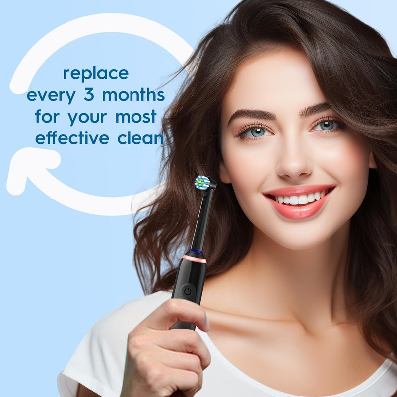 Replacement Toothbrush Heads Compatible with Braun Oral B Pro 1000/7000/9600/5000/3000, Brush Heads Refills for Genius X and Smart 1500 Electric Toothbrush