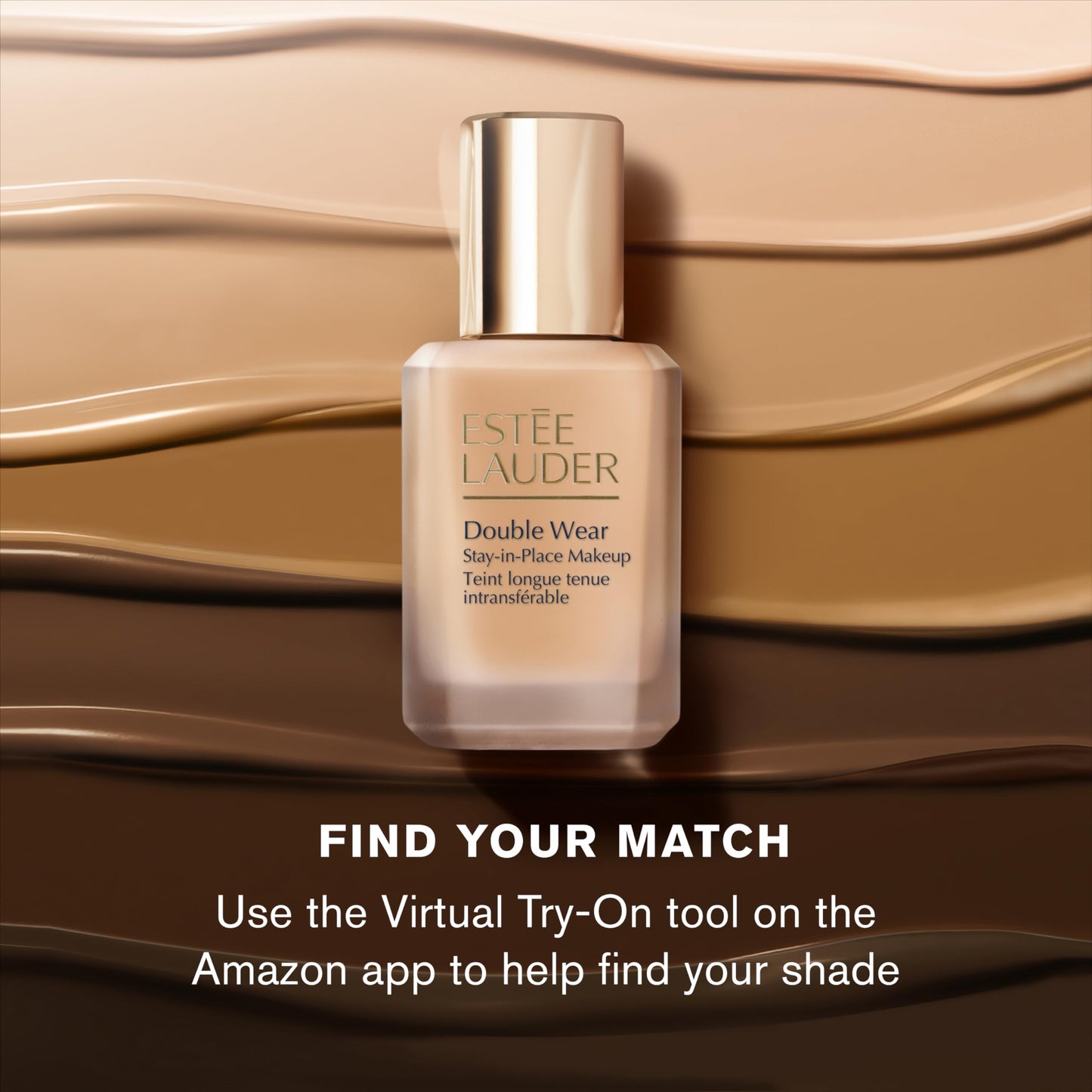 Estée Lauder Double Wear Stay-in-Place Foundation Makeup | 36-Hour Long-Wear Matte Foundation, 1 Fl Oz, 2N1 Desert Beige