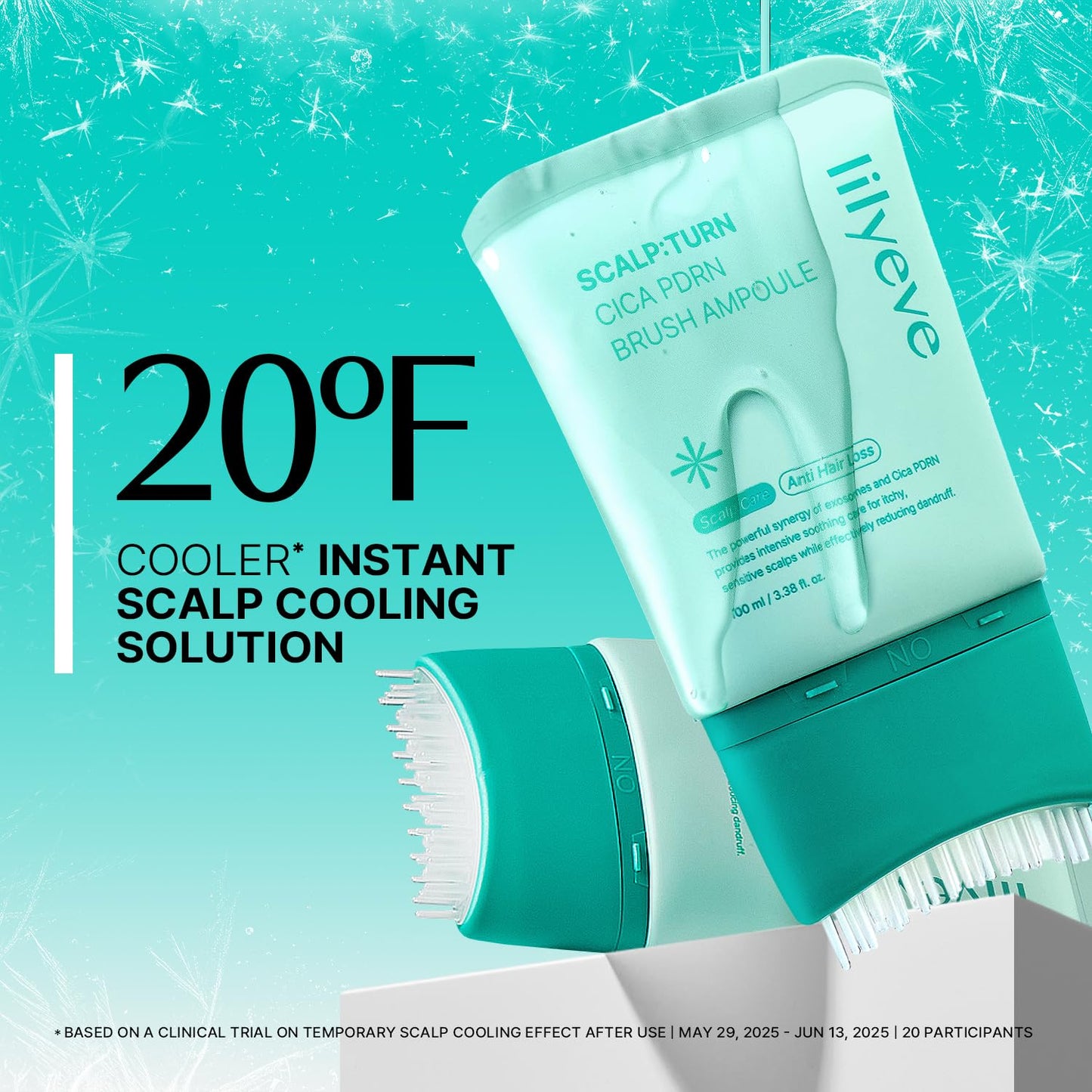 lilyeve SCALPTURN Cica PDRN Scalp Serum with Built-in Brush, PDRN to Strengthen Hair Roots, Itchy Scalp Relief, Dry Scalp Hydration - Korean Hair Care, 3.38 fl.oz