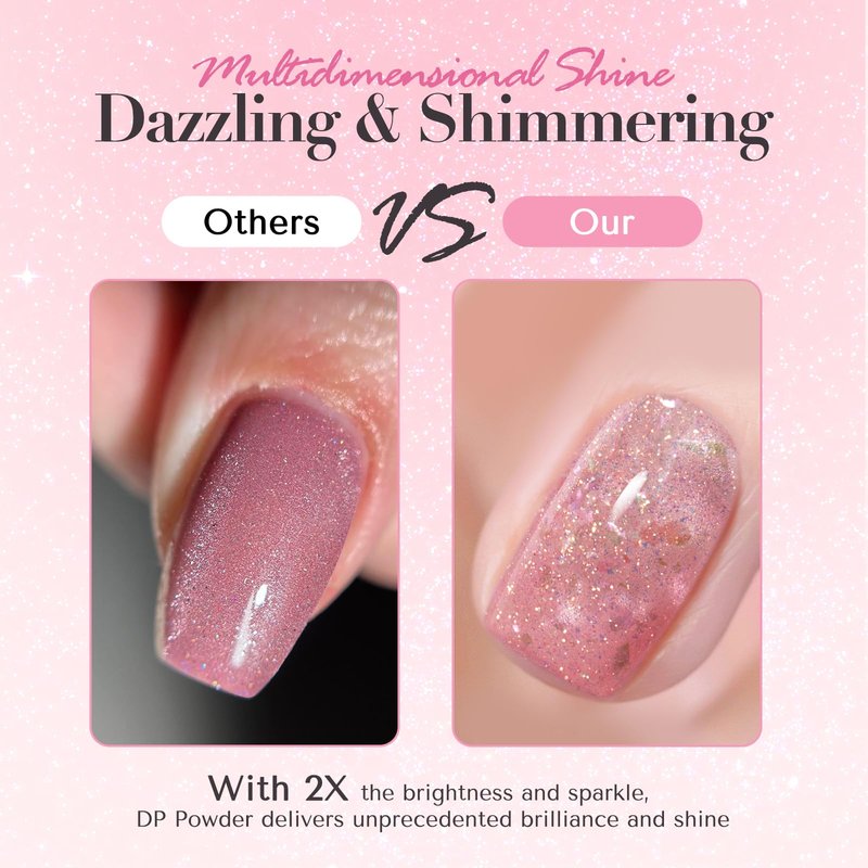 AZUREBEAUTY Grey Glitter Nail Dip Powder Colors 28g/1oz Dipping Powder 2X Shining French Art Starter Manicure Beginner DIY Salon Home Gift Long Lasting Dip Nail Powder