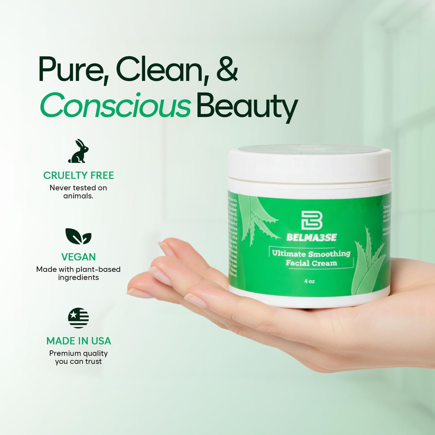Ultimate Smoothing Facial Cream – Hydrating Anti-Aging Moisturizer for Face with Aloe Vera, Coconut Oil, Cucumber Extracts, Glycolic & Lactic Acid & Vitamin E Nourishing Facial Moisturizer for Women