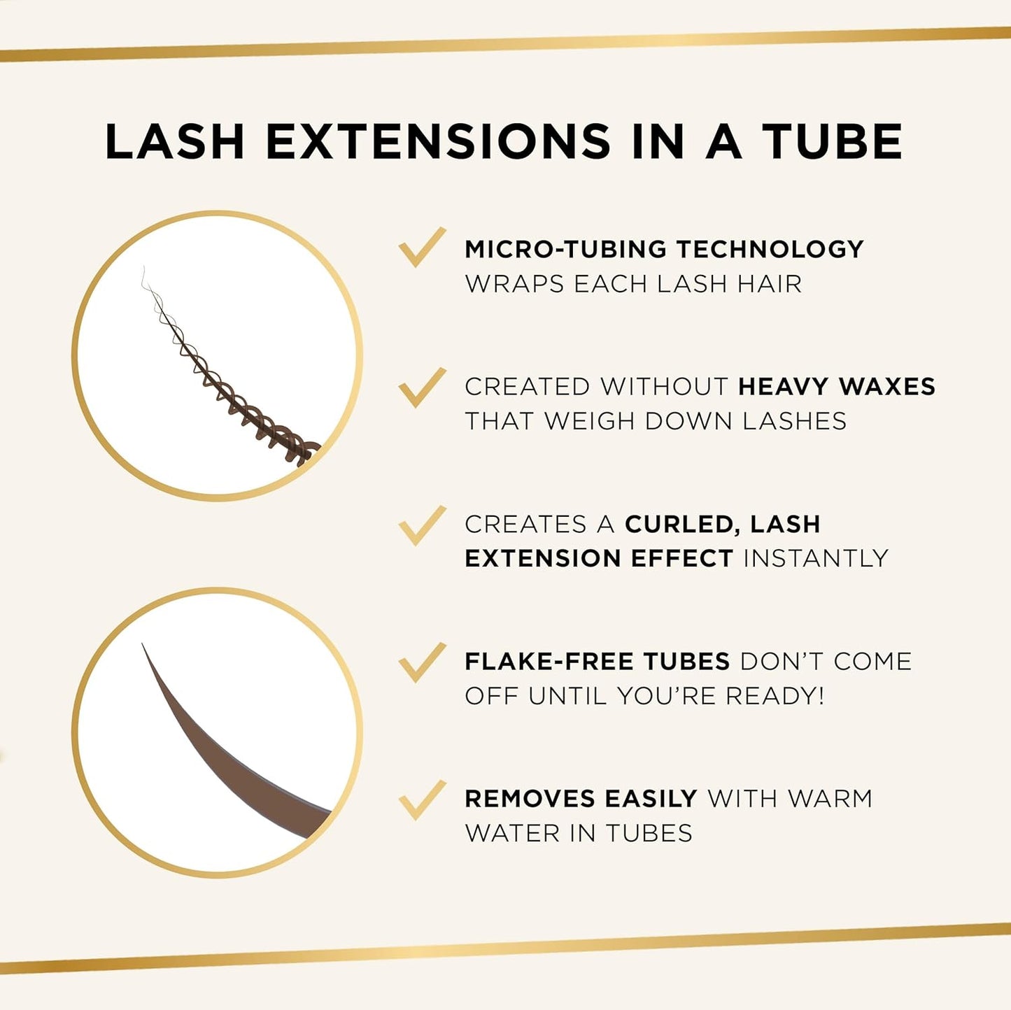 Tarte Tartelette XL Tubing Mascara - Peptide-Infused Lash Extensions, Buildable Volume & Length | Smudge-Proof, Vegan, Easy Removal