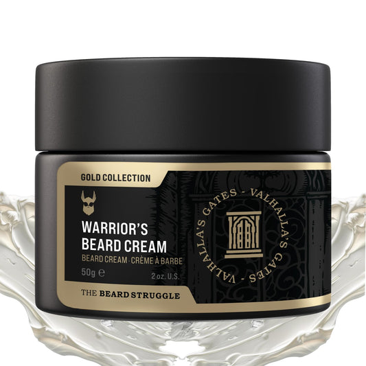 Beard Cream - Valhalla's Gates Beard Butter Moisturizer & Softener for Men | Hydrating Avocado & Jojoba Oils - 50g