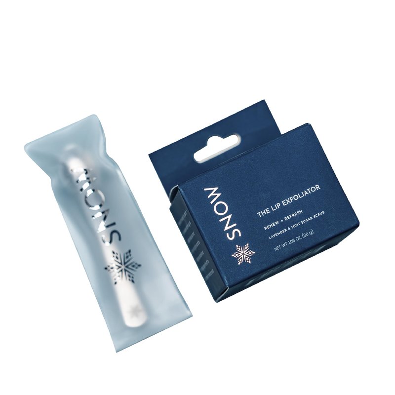 SNOW Lip Scrub Exfoliator – Sugar Scrub for Dry, Cracked Lips with Jojoba Oil, Lavender & Mint For Smooth, Fresh Lips – Treatment with Refreshing Formula, Comes with Dual Applicator