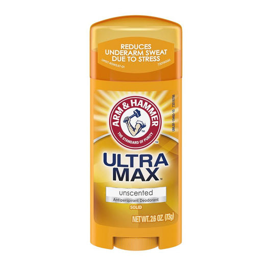 ARM & HAMMER ULTRAMAX Anti-Perspirant Deodorant Solid Unscented 2.60 oz (Pack of 9)