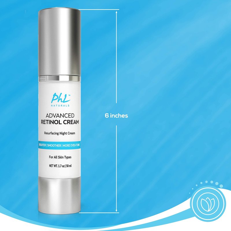 Retinol Cream for Face with Hyaluronic Acid – Unscented Anti Aging Night Moisturizer with Natural Ingredients, Especially Formulated for Sensitive Skin and those New to Retinoids -USA Made, 1.75 Ounce
