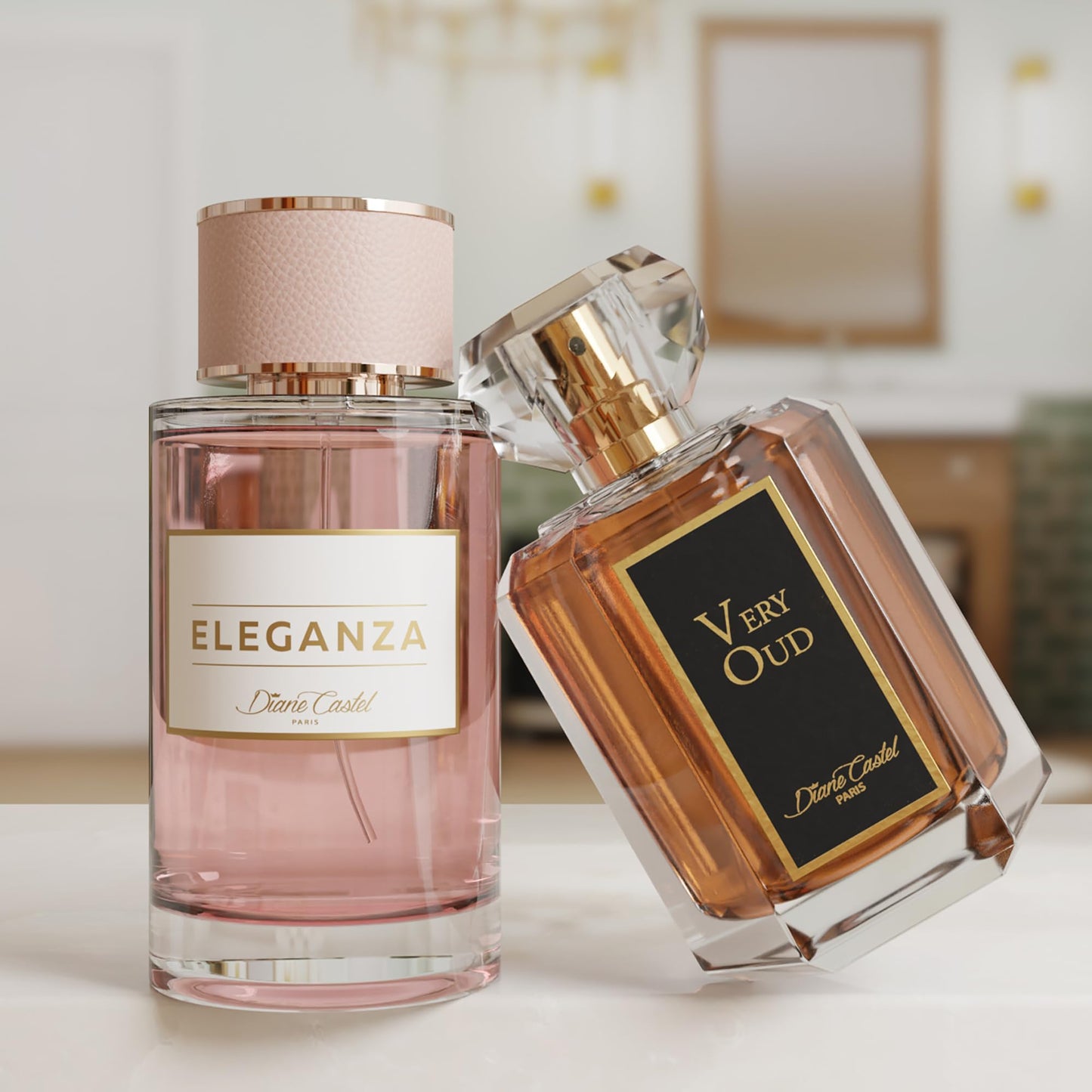 Diane Castel Eleganza - Fruity Chypre Fragrance - Perfume for Women - Notes of Strawberry, Bergamot, Orange Blossom, Jasmine, and Vanilla - 3.3 oz