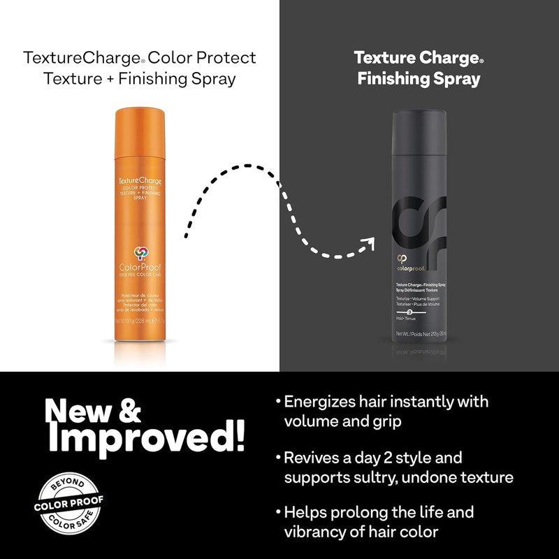 Texture Charge Finishing Spray - 7.5 Oz | Lightweight Hold for Effortless Styles