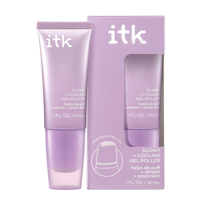 Hydrating Glow Roller Face Serum - Niacinamide & Peptides for Dewy Skin | Preps Skin for Makeup