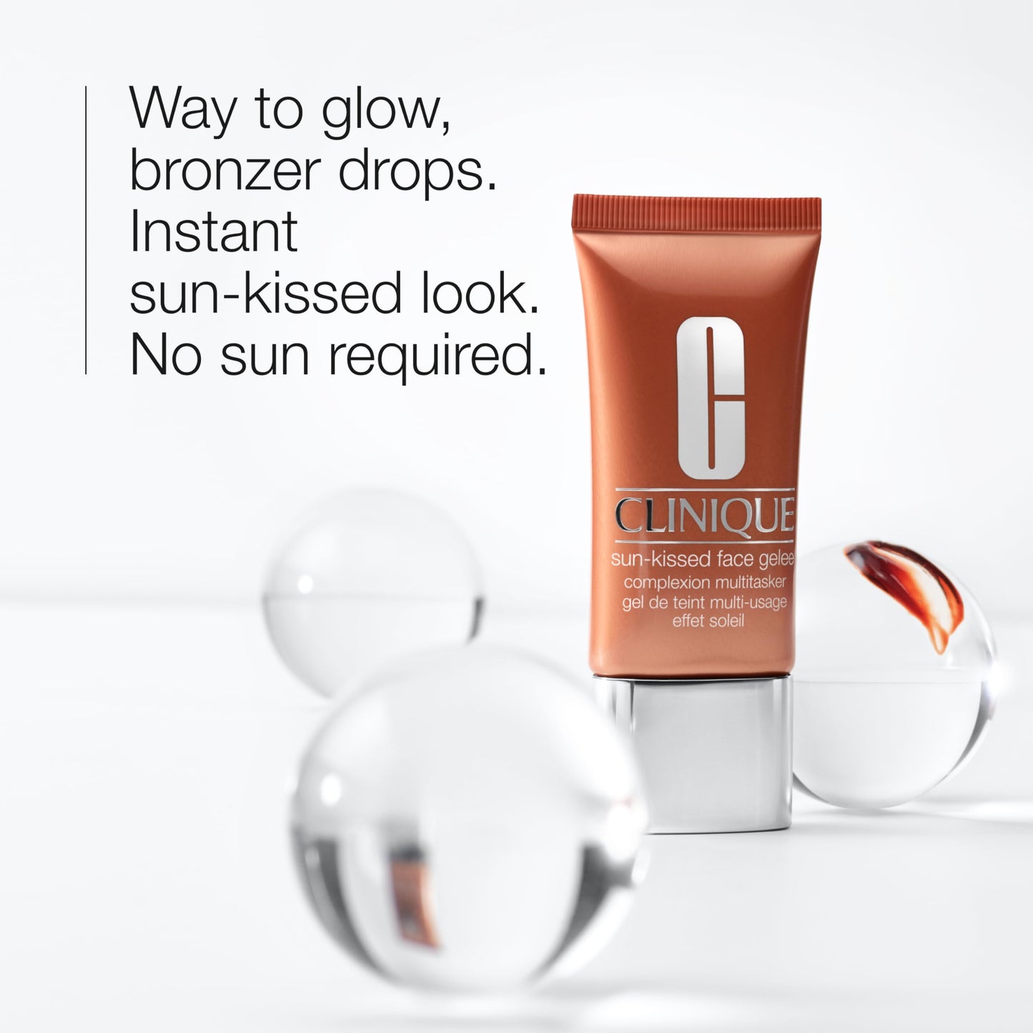 Clinique Sun-Kissed Face Gelee Complexion Multitasker Bronzing Drops | Skin Tint & Liquid Bronzer, 1 Fl Oz