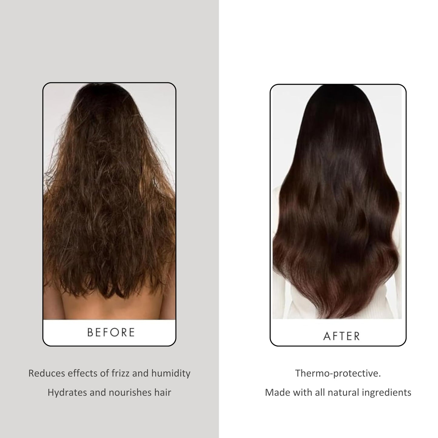 Previa Anti Frizz Taming Fluid - Natural Thermo-protective Anti Frizz Hair Serum For Damaged Hair - Protects & Tames Hair And Promotes Shine - 100ml
