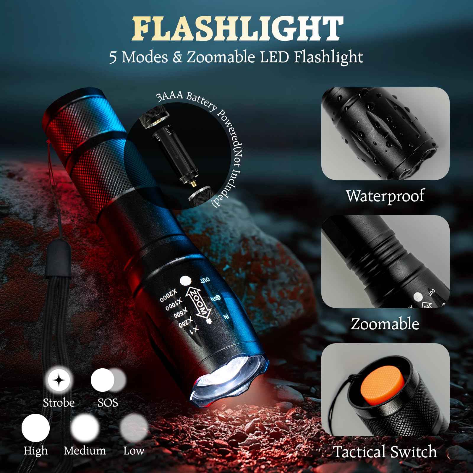 HN HAIINAA Birthday Gifts Baskets for Men, Cool Camping Gift Sets for Guys, Son, Brother, Boyfriend, Dad, Husband, Fathers Day Christmas Men Gifts Ideas