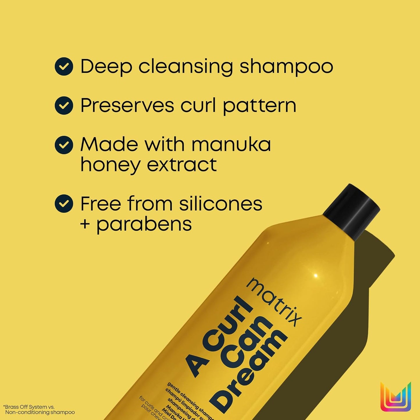 Matrix Curl Can Dream Deep Cleansing Shampoo - Clarifying Formula for Curly & Coily Hair | Silicone-Free, Preserves Curl Pattern