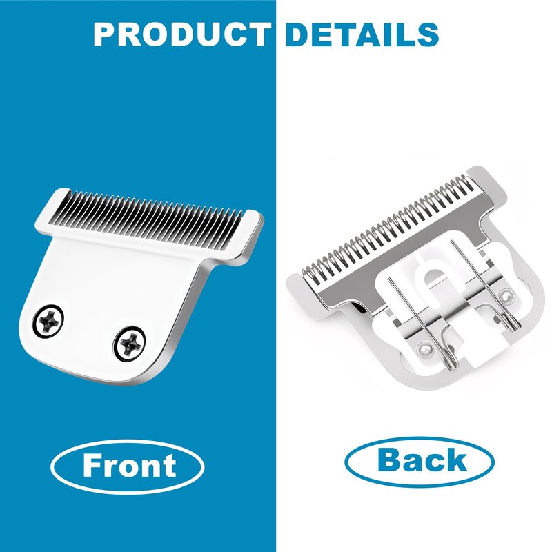 Compatible with Wahl T Blade Replacement,1Pack #02144 Detachable Replacement Blade Compatible with Wahl 9864/9864SS/9686/9818A/9854L/9876L/9854/WSS3L/SS2L Lithium-Ion Cordless Beard Trimmer,40mm.