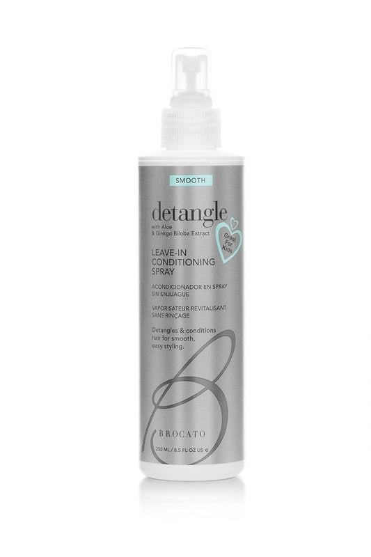 Brocato Detangle Leave In Conditioner Spray, 8.5 oz | Hair Detangler & Conditioning Spray for Women to Smooth Hair | Tame Frizz & Provide Sun & Heat Protection | Detangling Products for All Hair Types