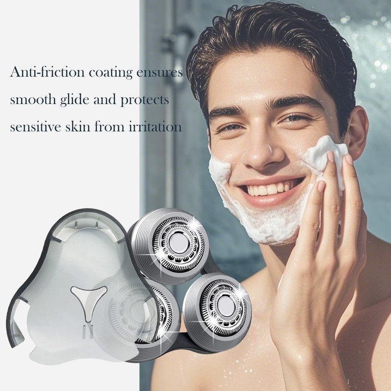 Replacement Heads for Philips Series 9000 & S8000 Shavers | Easy 1-Step Installation, Includes Brush & Clip
