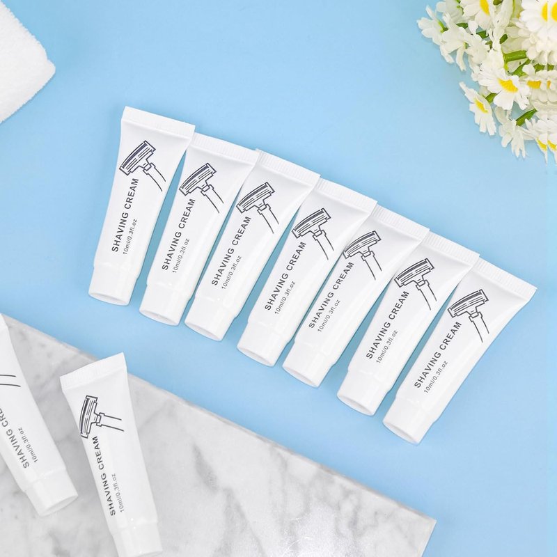 Travel Shaving Cream - 10ml Individually Packaged | Perfect for Camping, Hotels, and Home Use (200-Pack)