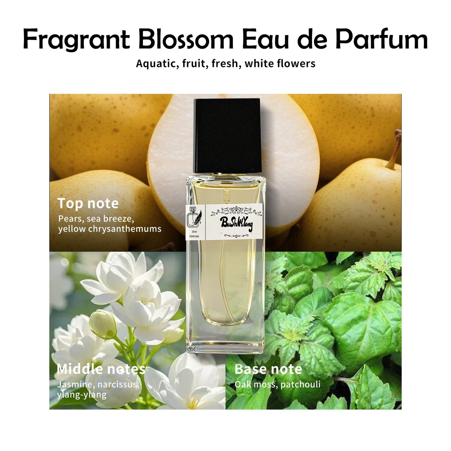 Womens Perfume - Obsession for Women, Long-Lasting Jasmine Perfume | Chypre Floral Eau de Parfum Spray with Fresh Pear Jasmine & patchouli Notes - 35ml /1.18fl oz