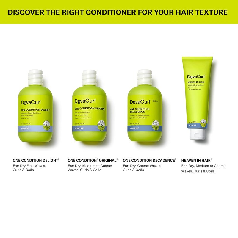 DevaCurl One Condition Delight Cream Conditioner - Lightweight Moisture Blend | Tangle Control & Frizz Reduction