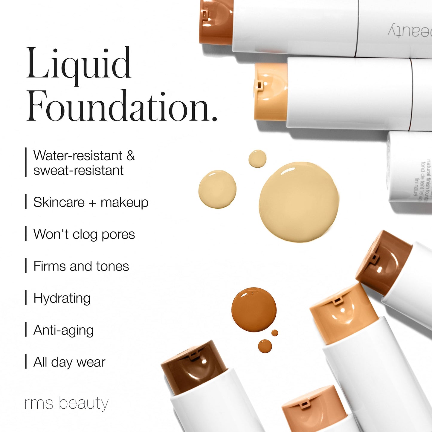 RMS Beauty ReEvolve Liquid Foundation - Natural Finish, 1 oz