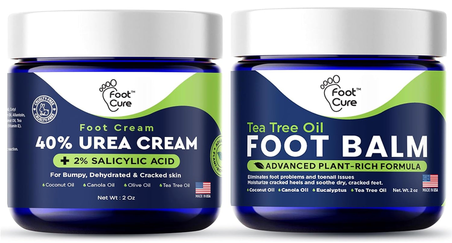 Tea Tree Oil Foot Balm - Hydrating Moisturizer for Dry, Cracked Feet | Soothes Irritated Skin & Treats Athletes Foot