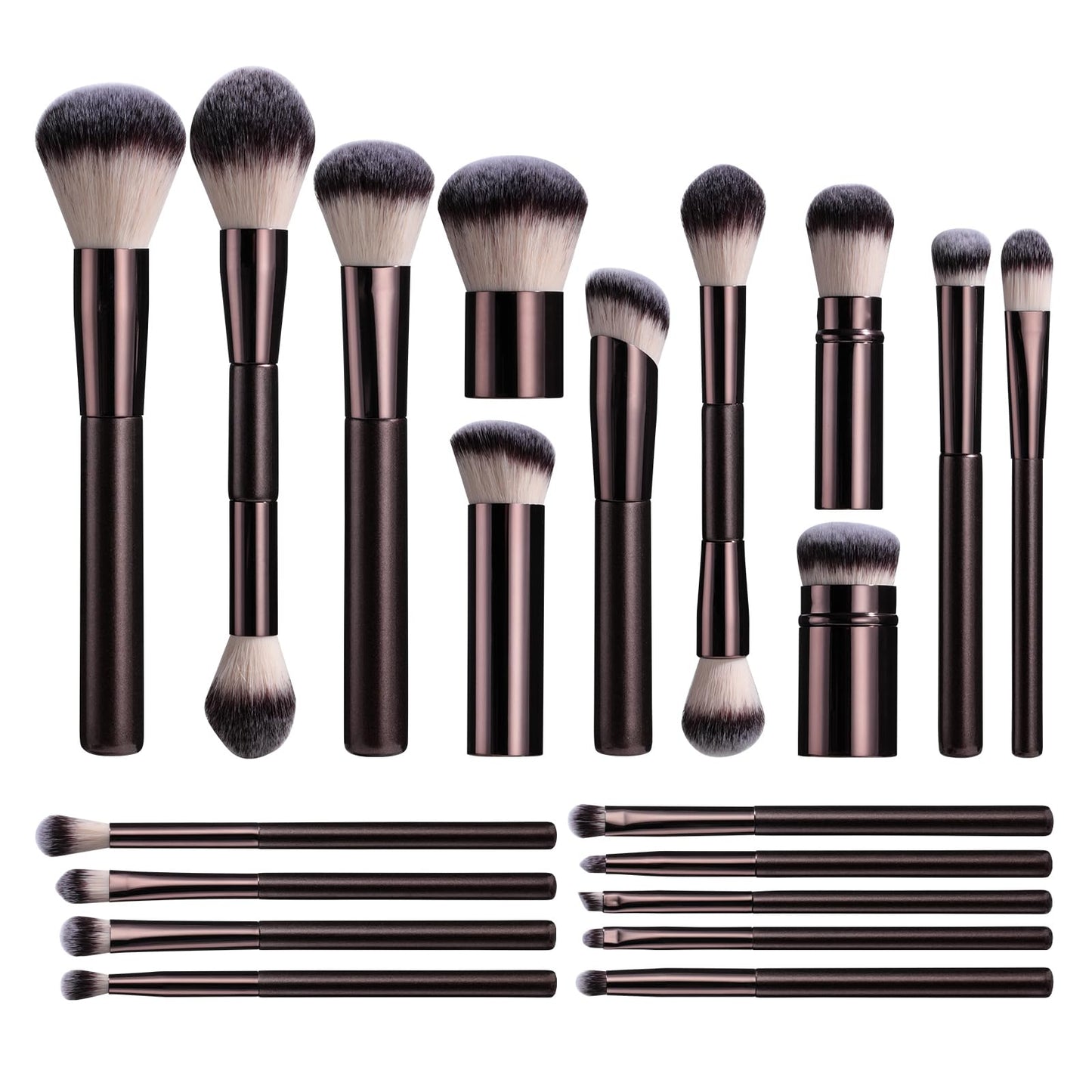 BS-MALL Makeup Brushes Set Pro – 22 Pcs Foundation Concealer Blush Eyeshadow Brush with Portable Cosmetic Case for Travel & Events